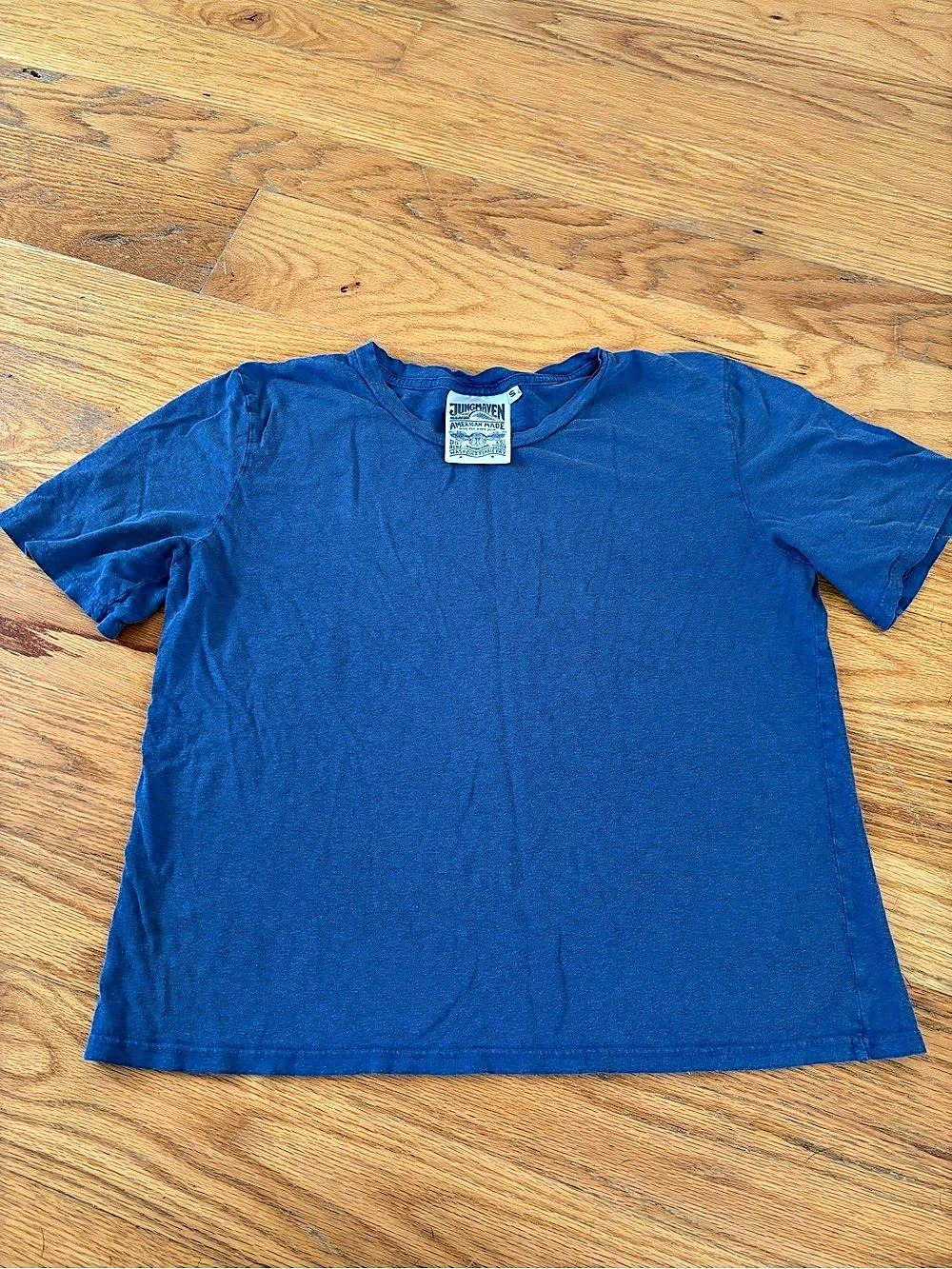 Jungmaven Original Tee Short Sleeve in Blue Size Small